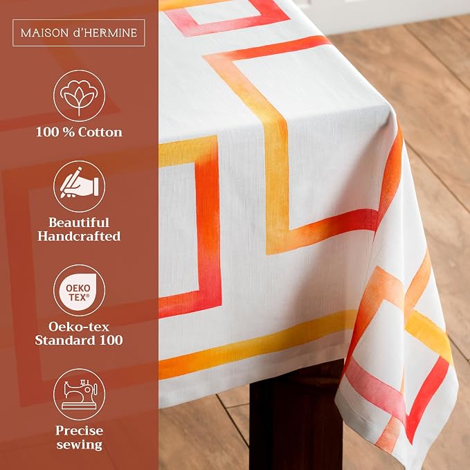 Maison d' Hermine Table Cloth Rectangle Table 100% Cotton 60 x 108 Inches - Image 2