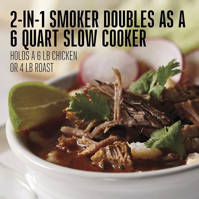 WESTON BRANDS 2-in-1 Indoor Electric Smoker & Programmable Slow Cooker - Image 3