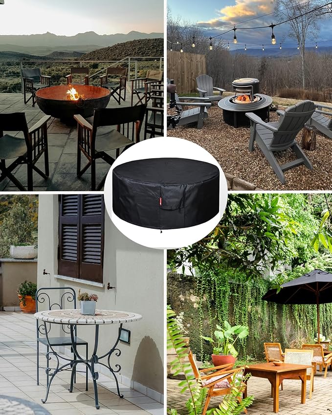 SheeChung Fire Pit Cover Round 56”D X 22”H - Image 7