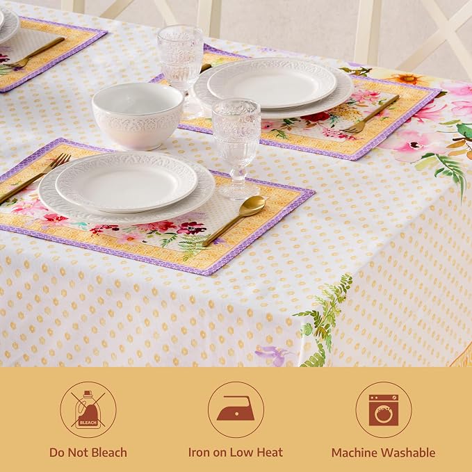 Maison d' Hermine Premium Table Cloth Rectangle Table 100% Combed Cotton 120 x - Image 8