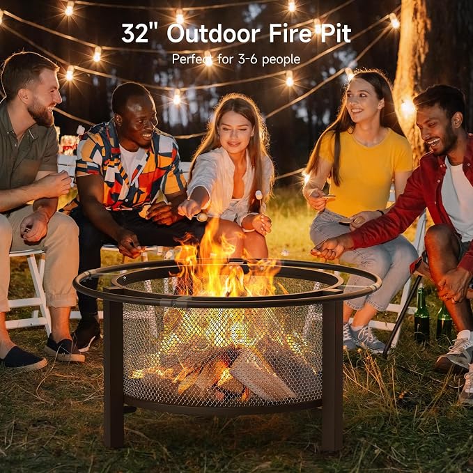 ONBRILL 2-in-1 32 Inch Fire Pit - Image 6