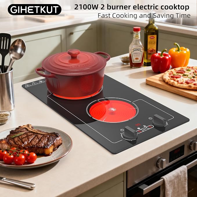 Electric Cooktop, 110V 2100W Stove top, 9 Power Levels, Kids Lock & Timer - Image 7