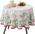 Maison d' Hermine Table Cloth Round Table 100% Cotton 63 Inches Fall Tablecloth by MaisondHermine