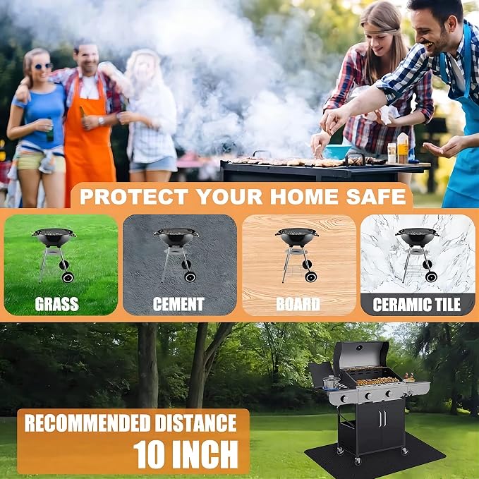 UBeesize Thickened 60x36 inch Under Grill Mat - Image 6