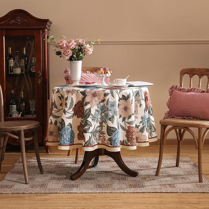 Designer French Linen Small Tablecloth - Image 3