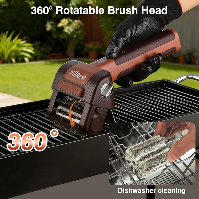 Electric Grill Brush, Cordless Rechargeable Grill Cleaner - Image 6