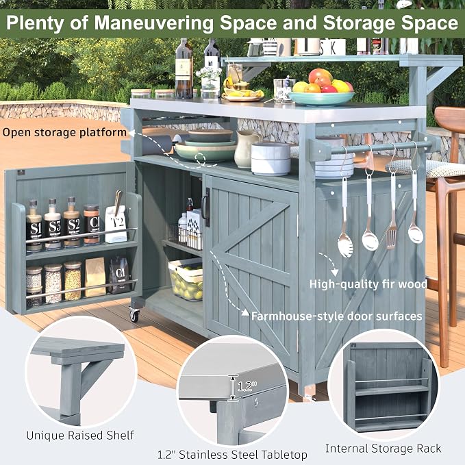 53.3" Outdoor Kitchen Island - Image 4