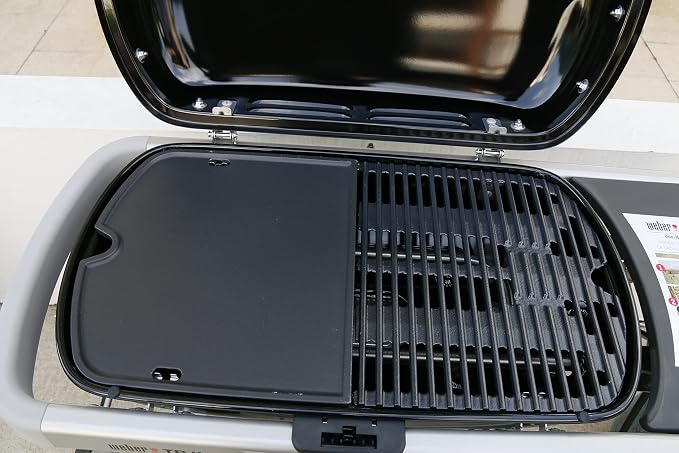 Uniflasy Cast Iron Griddle for Weber Traveler Portable Gas Grill, fits Weber - Image 6