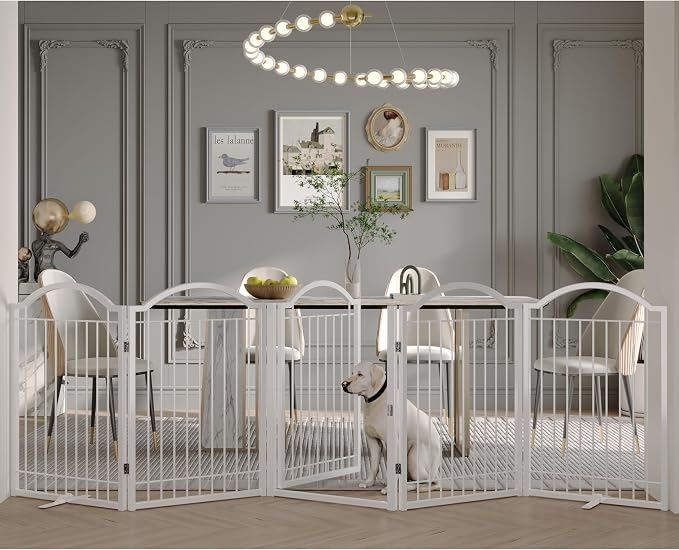 BHG Metal No-Assembly Freestanding Dog Gate by BHG