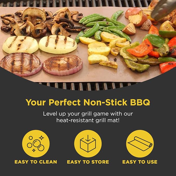 Copper Grill & Baking Mats Set of 2 - Image 2