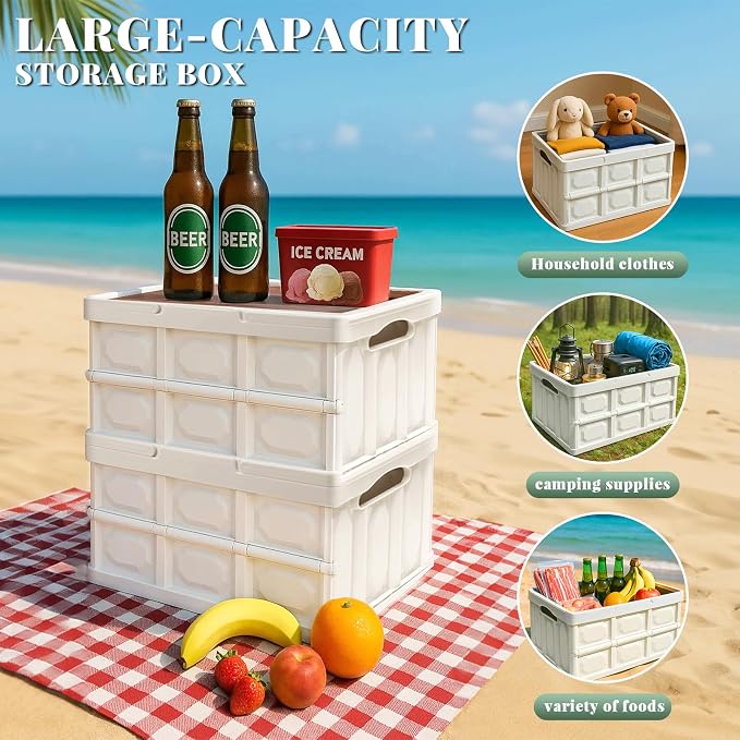 Collapsible Picnic Basket Set for 2 – Insulated Plastic Picnic Basket - Image 4
