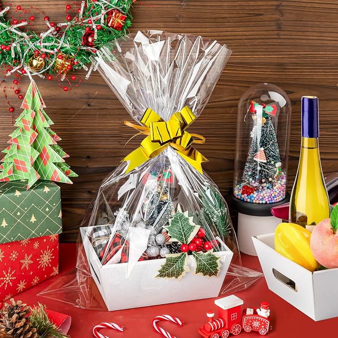 Fainne 74 Pcs Baskets for Gifts Empty Bulk DIY Empty Gift Basket Include 20 - Image 5