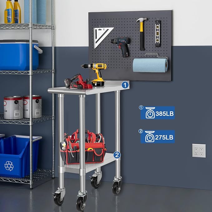 HARDURA Stainless Steel Commercial Work Table - Image 3