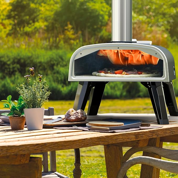 Pizza Oven Outdoor 12" Wood Fired Pizza Ovens Pellet Pizza Stove - Image 9