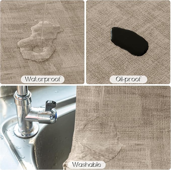 Romanstile Reversible Vinyl Placemats Set of 6, Faux Leather 100% Waterproof - Image 4