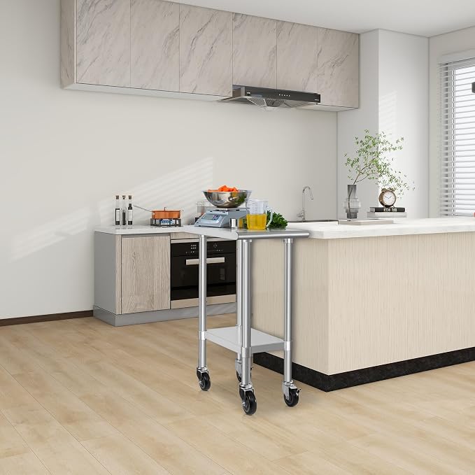 HARDURA Stainless Steel Commercial Table Prep & Work Table - Image 7