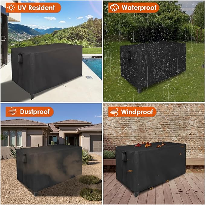 Outdoor Table Cover for Wayfair Gridley 80'' Home Bar, 80inch Bar Table Cover - Image 6