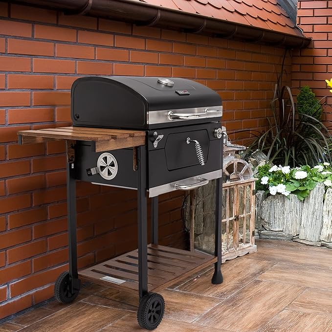 Royal Gourmet CD1824M 24-Inch Charcoal Grill, BBQ Smoker - Image 2