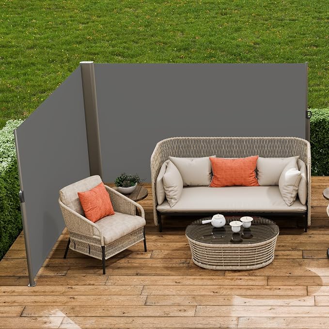 VEVOR Retractable Side Awning, UV 50 71''x 236'' Full Aluminum Rust-Proof Patio - Image 8
