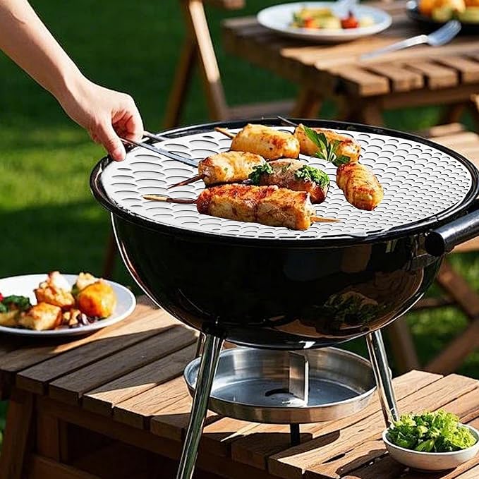 Round Grill Grate, 9.5 Inch Stainless Steel Grill Grate, Heat-Resistant Heavy - Image 4