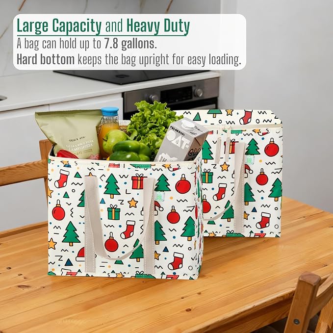 VENO 2 Pack Cooler Bag, Insulated Grocery Bags - Image 6