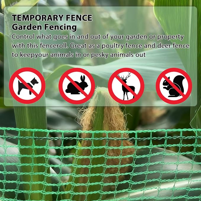 Garden Temporary Safety Fence, Resuable Plastic Mesh Fence - Image 5