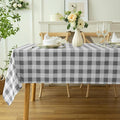 Waterproof Checkered Tablecloth Fabric by Essifunia