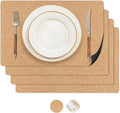 RIMONA'S Heat Resistant Cork Placemats Set of 4 by Rimonasllc