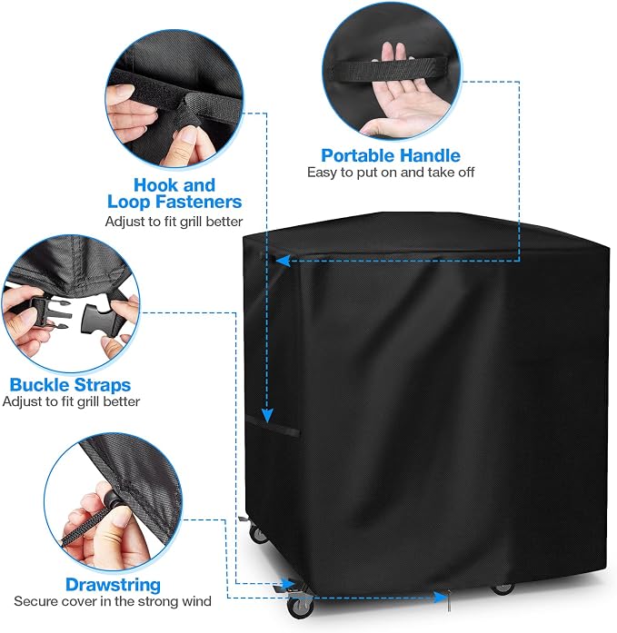 Grill Cover for Blackstone Model 8003 E-Series 22" Electric Tabletop Griddle - Image 5