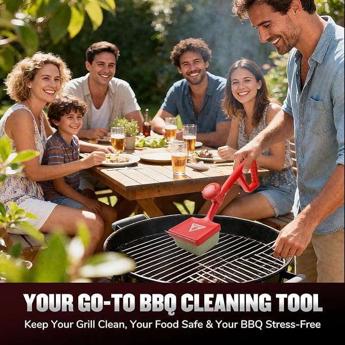 Bristle Free Steam Grill Brush for Outdoor Grill, Safe No Wire Replacement - Image 9