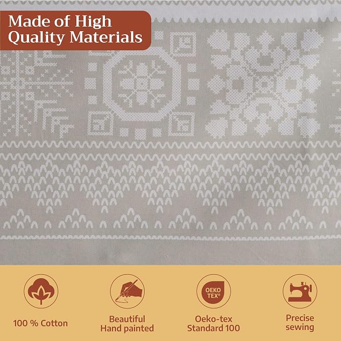 Maison d' Hermine Table Cloth Square Table 100% Cotton 54 x 54 Inches Fall - Image 3