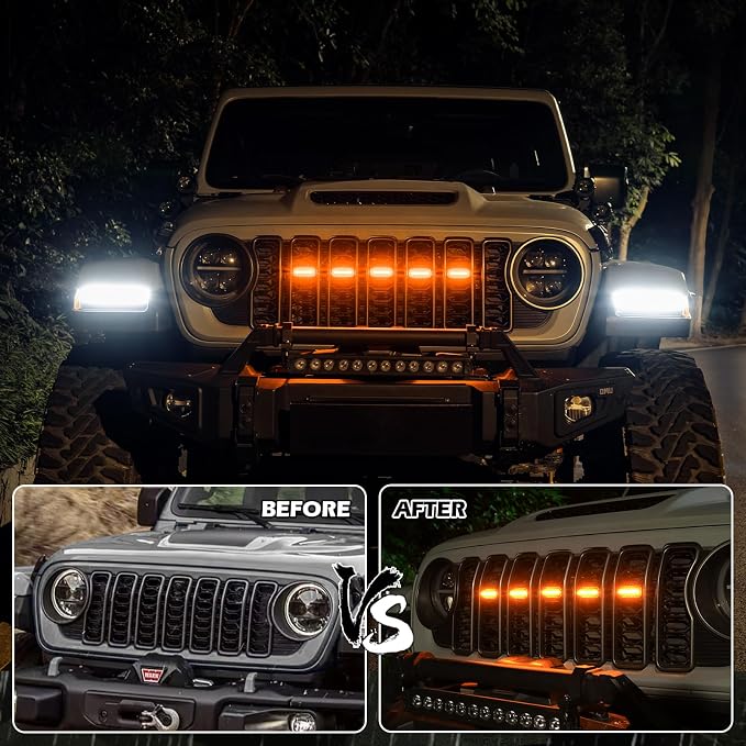 Maiker Amber LED Grille Lights Compatible - Image 3