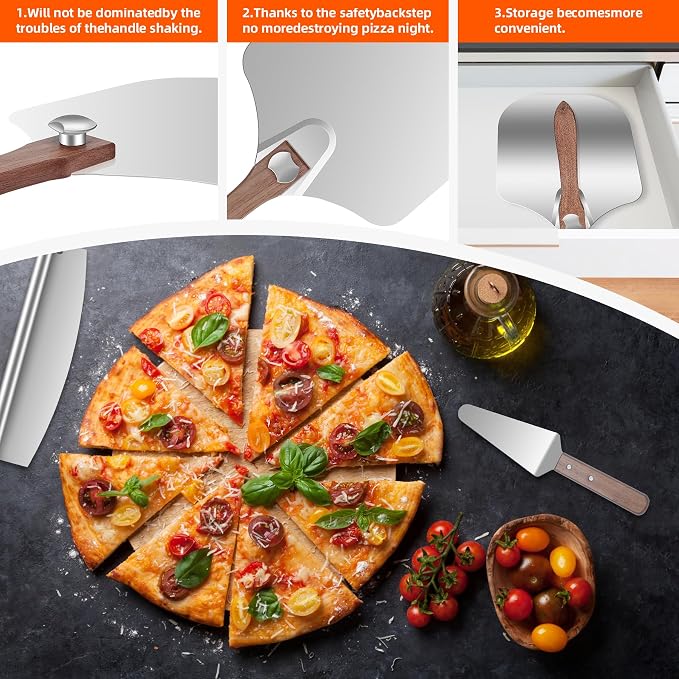 Pizza Peel Aluminum Pizza Spatula, 14x 16" Metal Pizza Paddle - Image 7