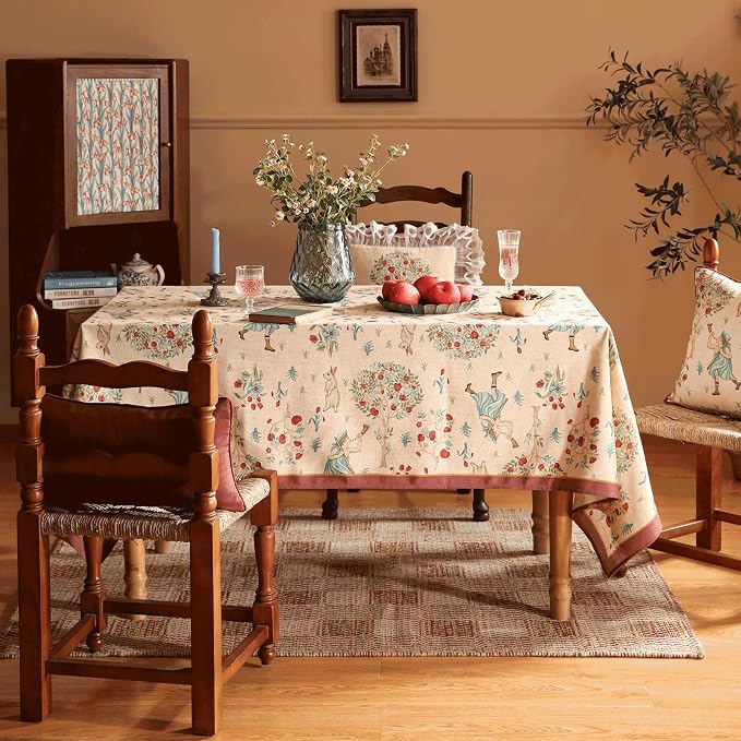 patdrea Designer Italian Beige Tablecloth - Image 2