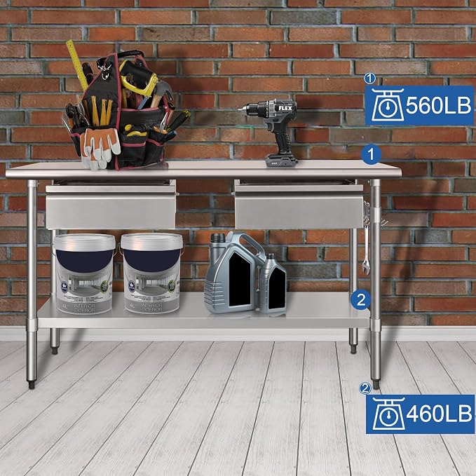 HARDURA Stainless Steel Prep Table - Image 3