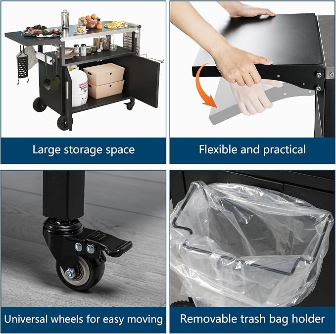 JY QAQA Outdoor Grill Cart - Image 4