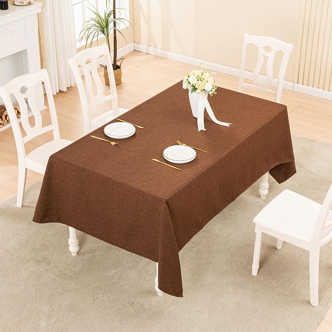 BALCONY & FALCON Rectangle Tablecloth 47" x 63" Washable Wrinkle Resistant and - Image 5
