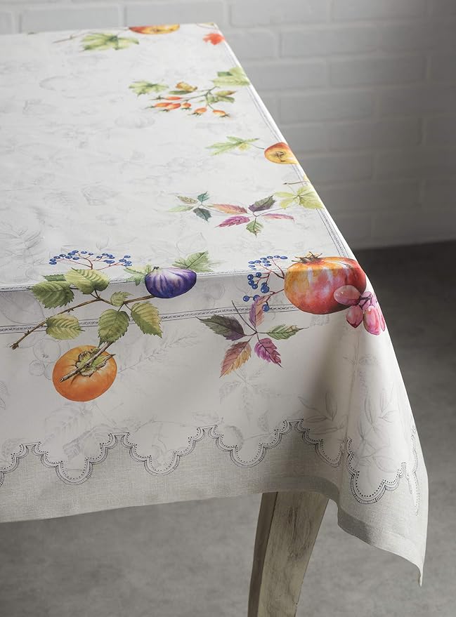 Maison d' Hermine Table Cloth Square Table 100% Cotton 60 x 60 Inches Fall - Image 9