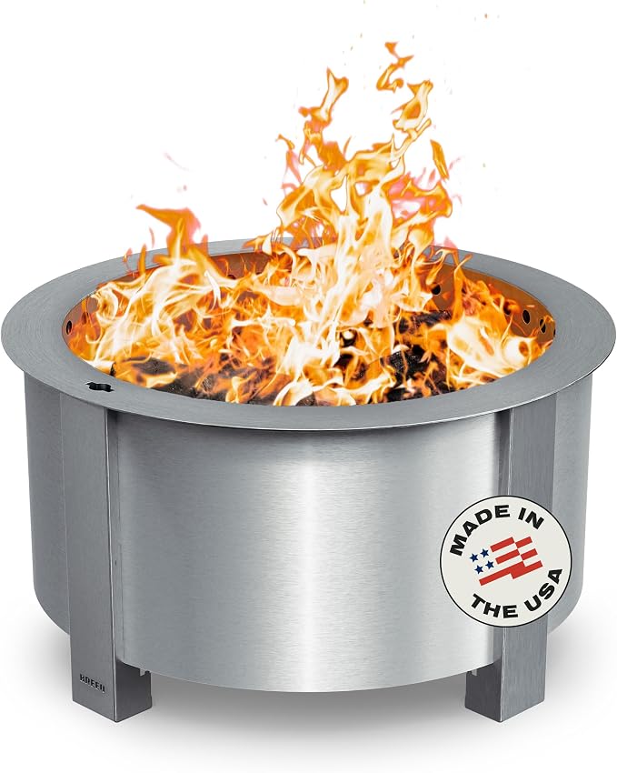 Breeo Smokeless Fire Pit | 27.5 inch Smokeless Firepit by Breeo
