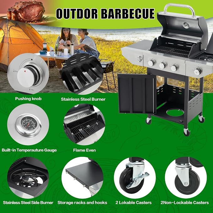 Zateety 3 Burner Propane Grill - Image 6