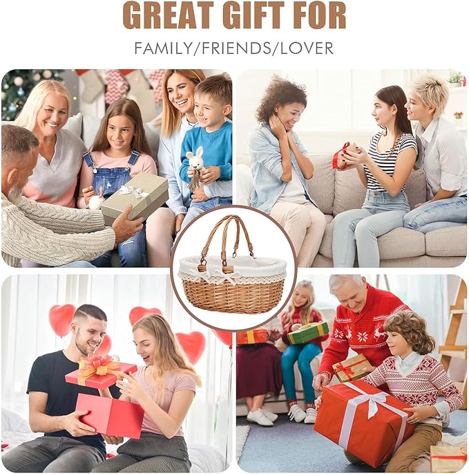 G GOOD GAIN Oval Picnic Basket - Image 4