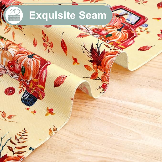 misaya Rectangle Waterproof Vinyl Table Cloth, Wipeable Tablecloth - Image 7