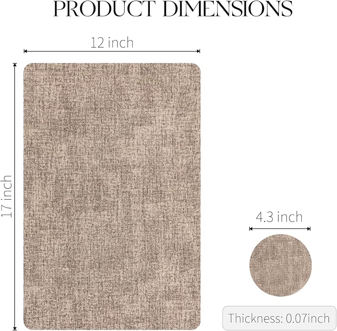 MOSAYT Placemats Set of 4, Heat Resistant Vinyl Place Mats - Image 7