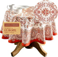 Maison d' Hermine Table Cloth Round Table 100% Cotton 69 Inches Fall Tablecloth by MaisondHermine