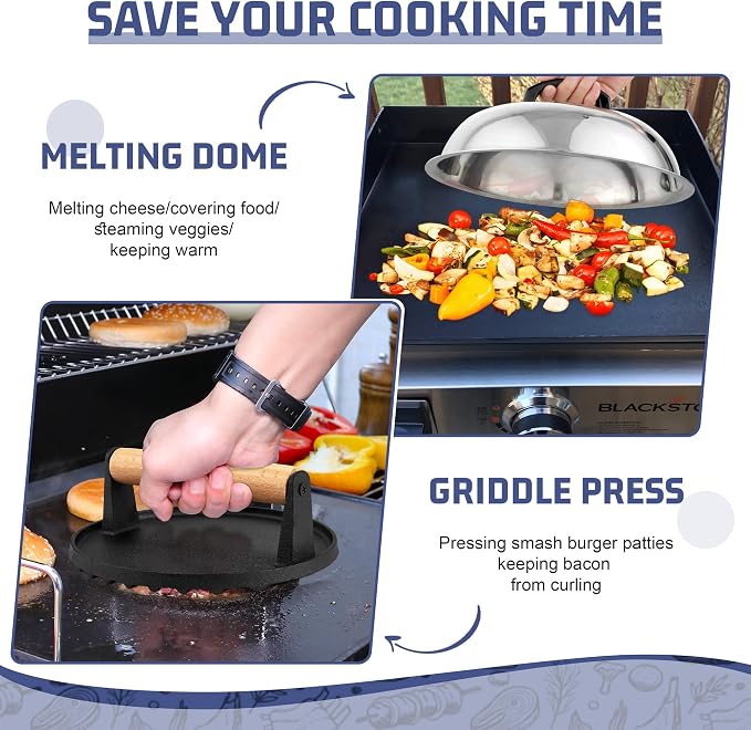 HaSteeL 28Pcs Griddle Accessories Kit, Stainless Steel Flat Top Grill Accessory - Image 6
