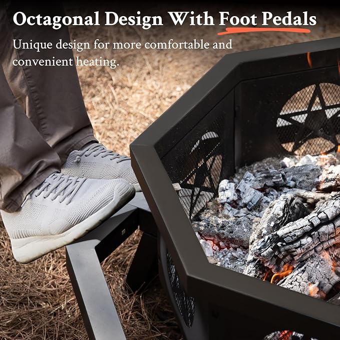 43 Inch Octagonal Fire Pit - Image 3