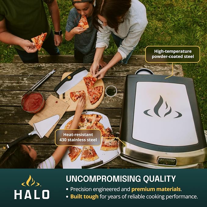 HALO Versa 16 Pizza Oven | 16” Rotating Stone, Patented Dual Burner System - Image 5