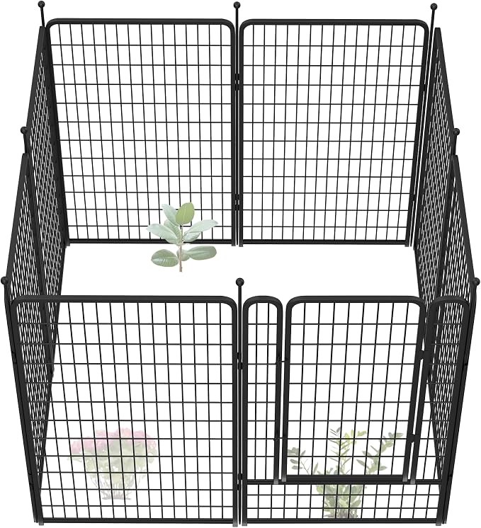 FXW Garden Fence Outdoor for The Yard – 50in x 20.8ft Heavy Duty Metal Animal by FXW