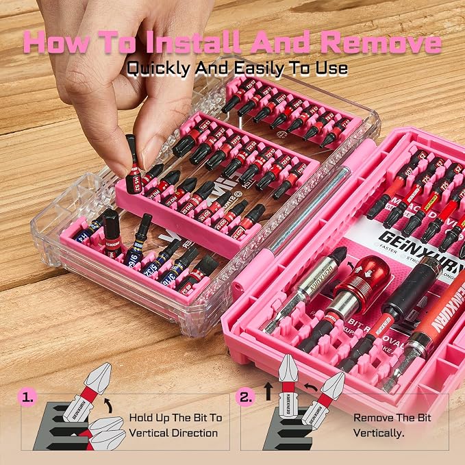 40Pieces Impact Screwdriver Bits Set, Magnetic S2 Steel - Image 4