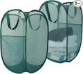 Upgraded 100L Extra Large Collapsible Laundry Baskets, 2 Pack XL Mesh Pop Up by NairSnow